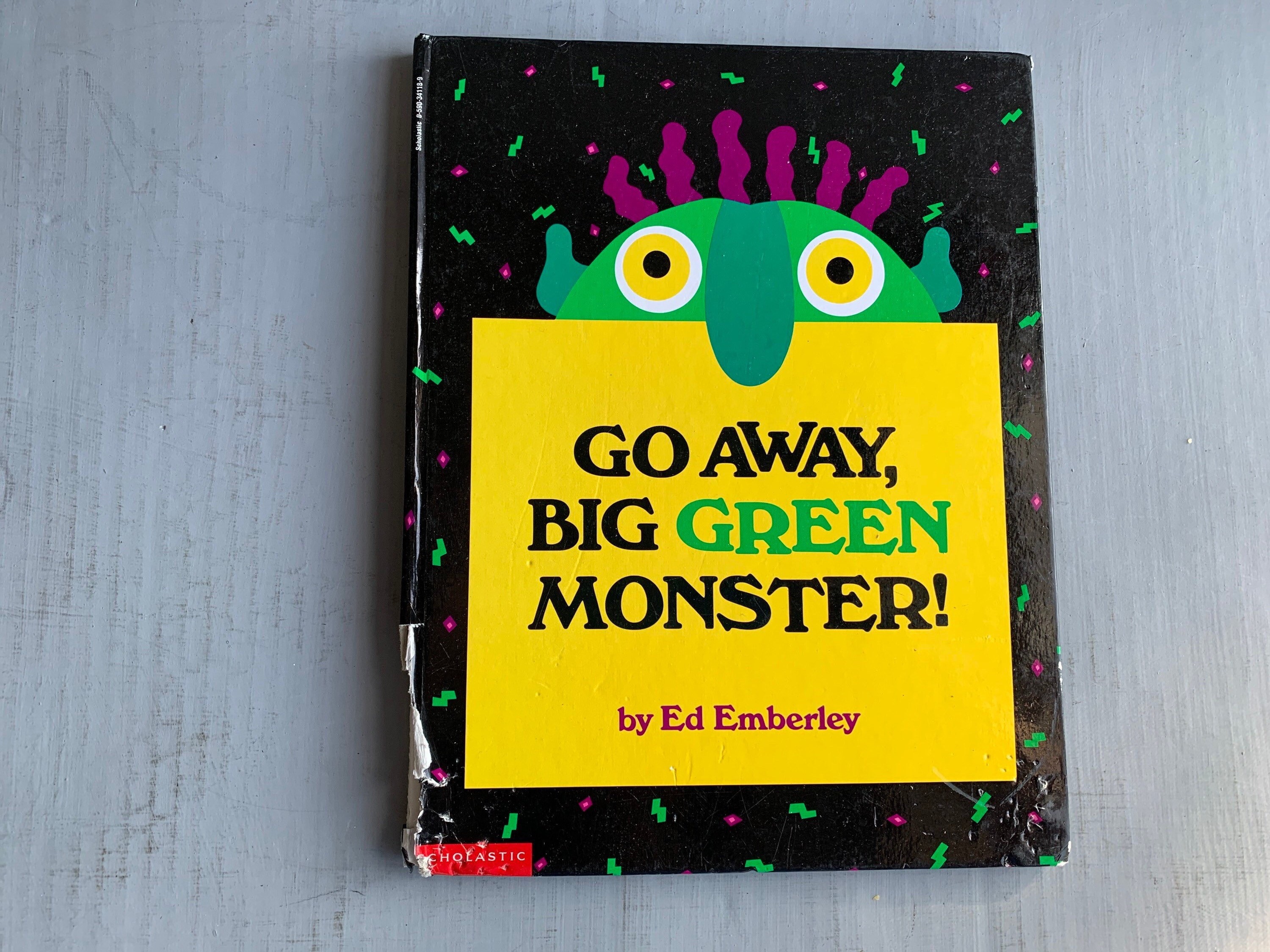 Go Away Big Green Monster - Vintage Story Book by Ed Emberley