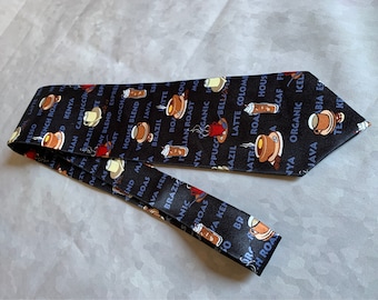 Coffee lover's necktie by Ralph Marlin