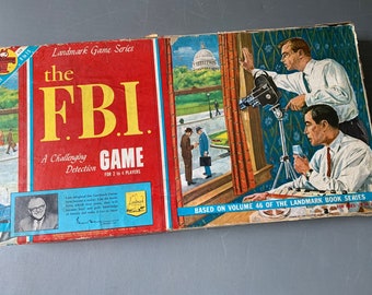 Vintage board game -- The FBI Game by Transogram - 1963