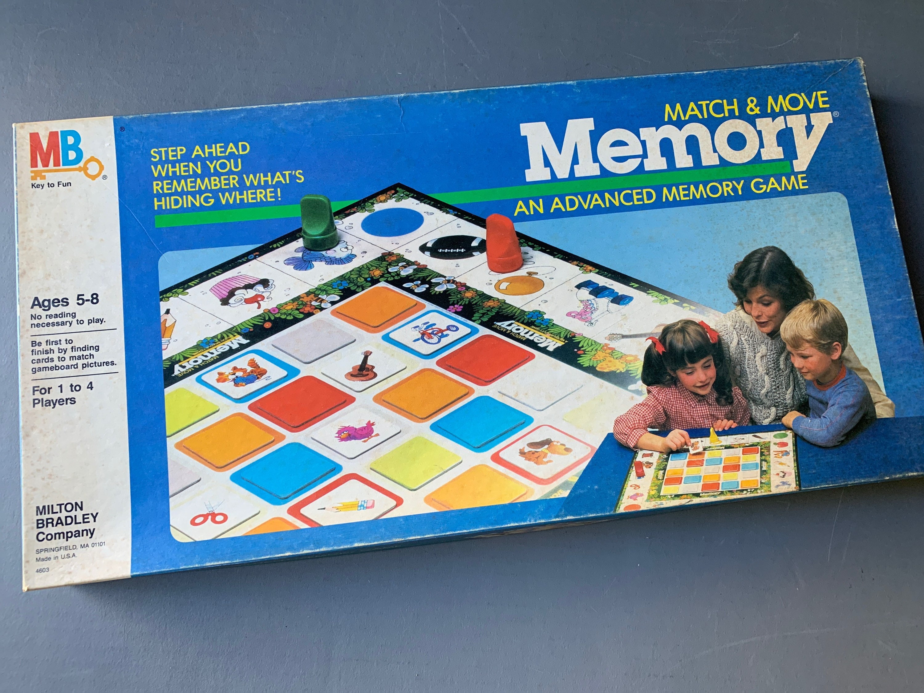 Match and Move Memory an Advanced Memory Game 1986 