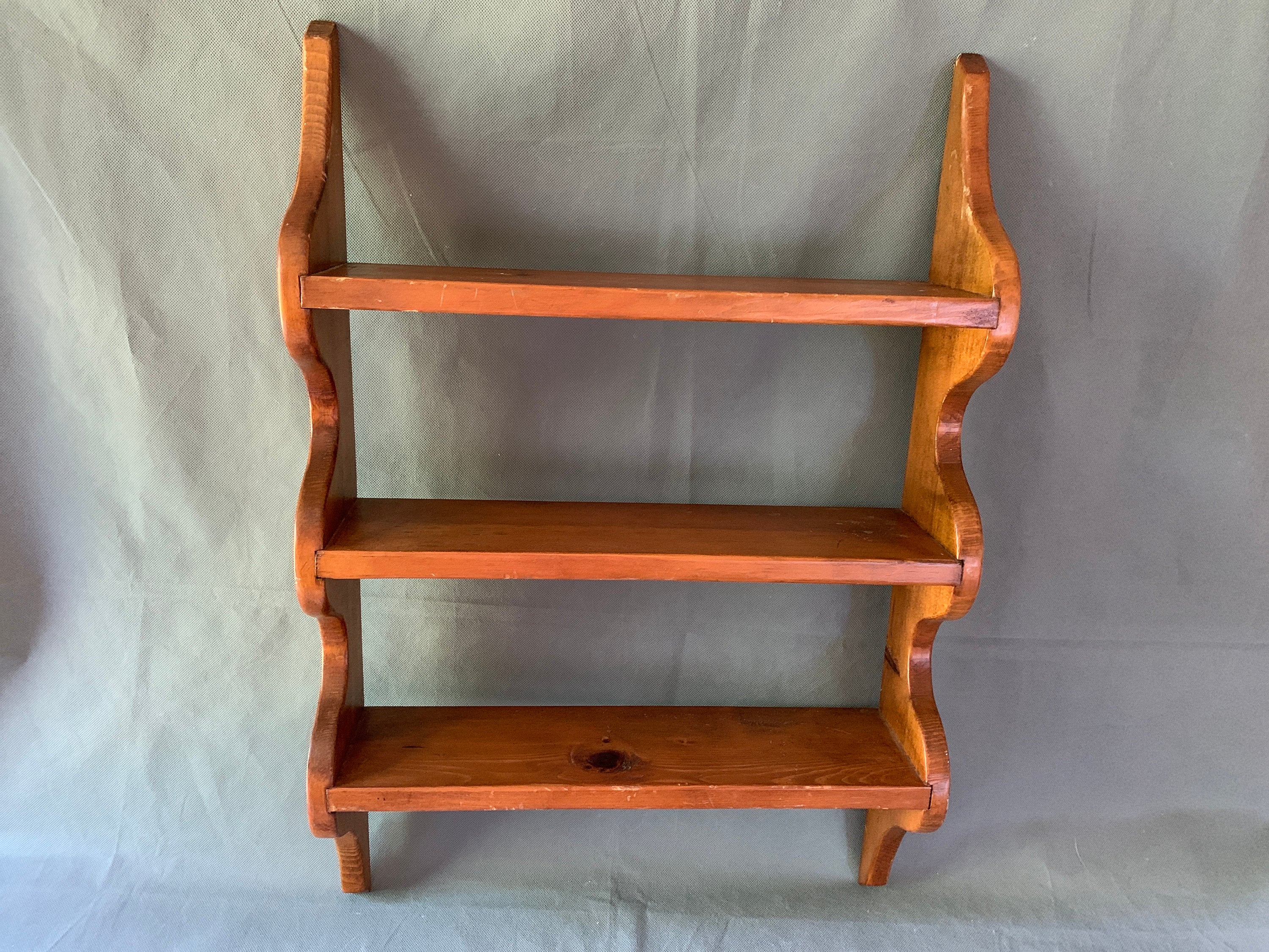 Simple yet Charming Wooden Shelf Perfect Plant or Knickknack