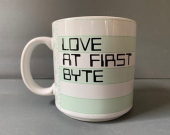 Taylor & NG collectible mug - 1984 - printer paper - love at first byte