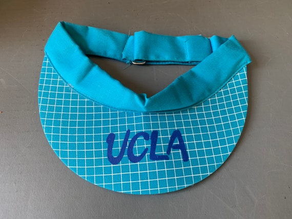 1980s UCLA visor - perfect aqua color - image 1