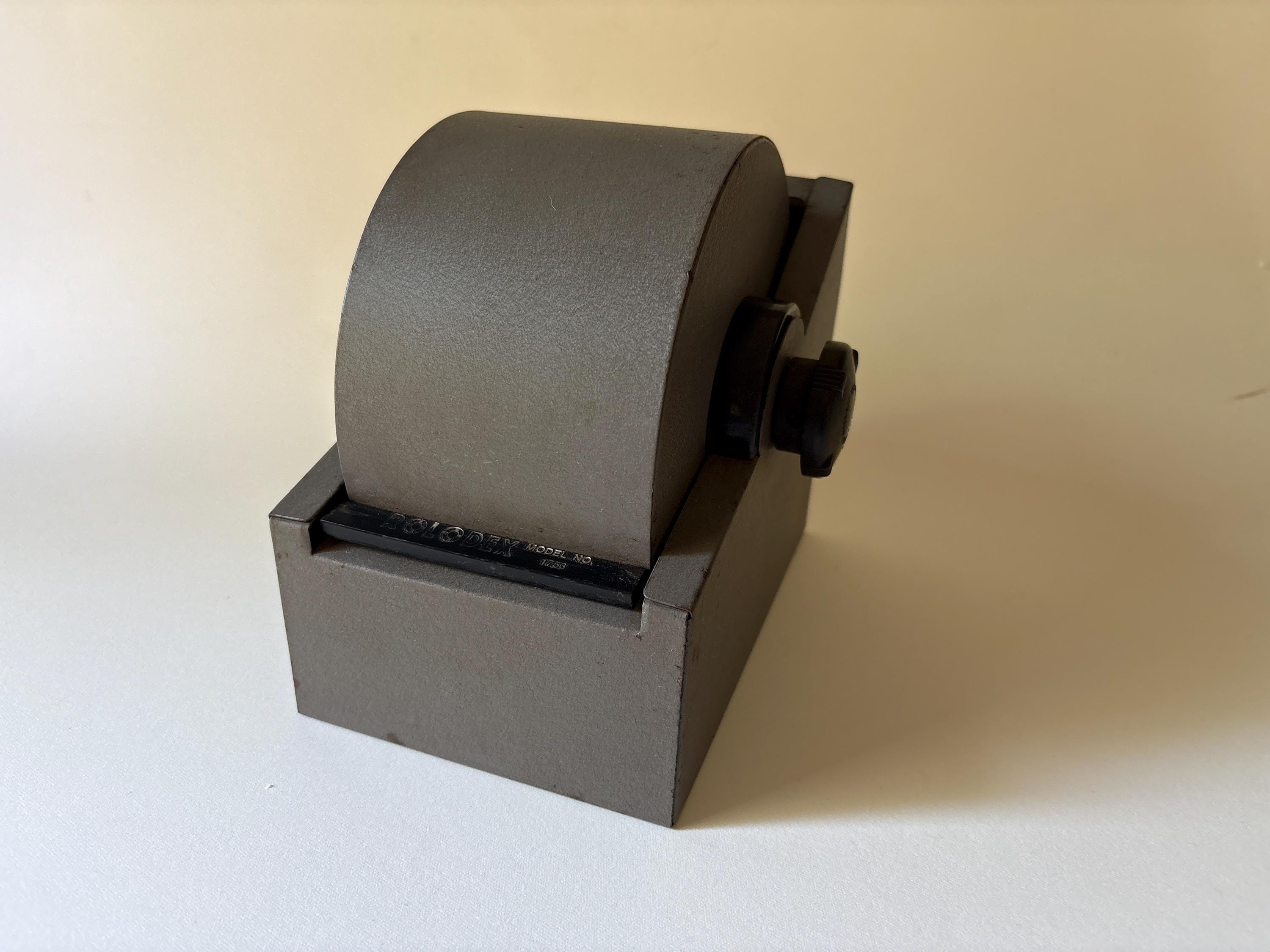 Vintage Metal Rolodex Model 1753 – Industrial Office Card File
