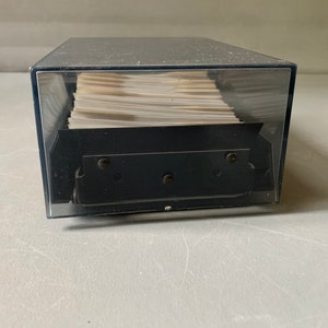 Vintage Rolodex organizer CBC-200 Medium size full of blank pages image 4