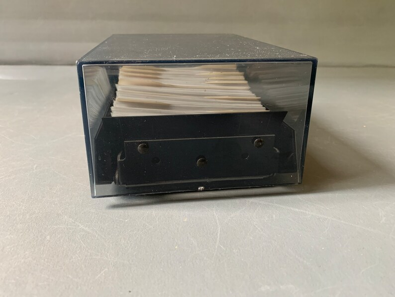 Vintage Rolodex organizer CBC-200 Medium size full of blank pages image 4