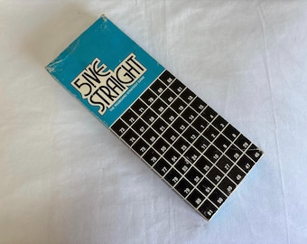 5ive Straight - Vintage pegboard strategy game - 1968 - very good condition