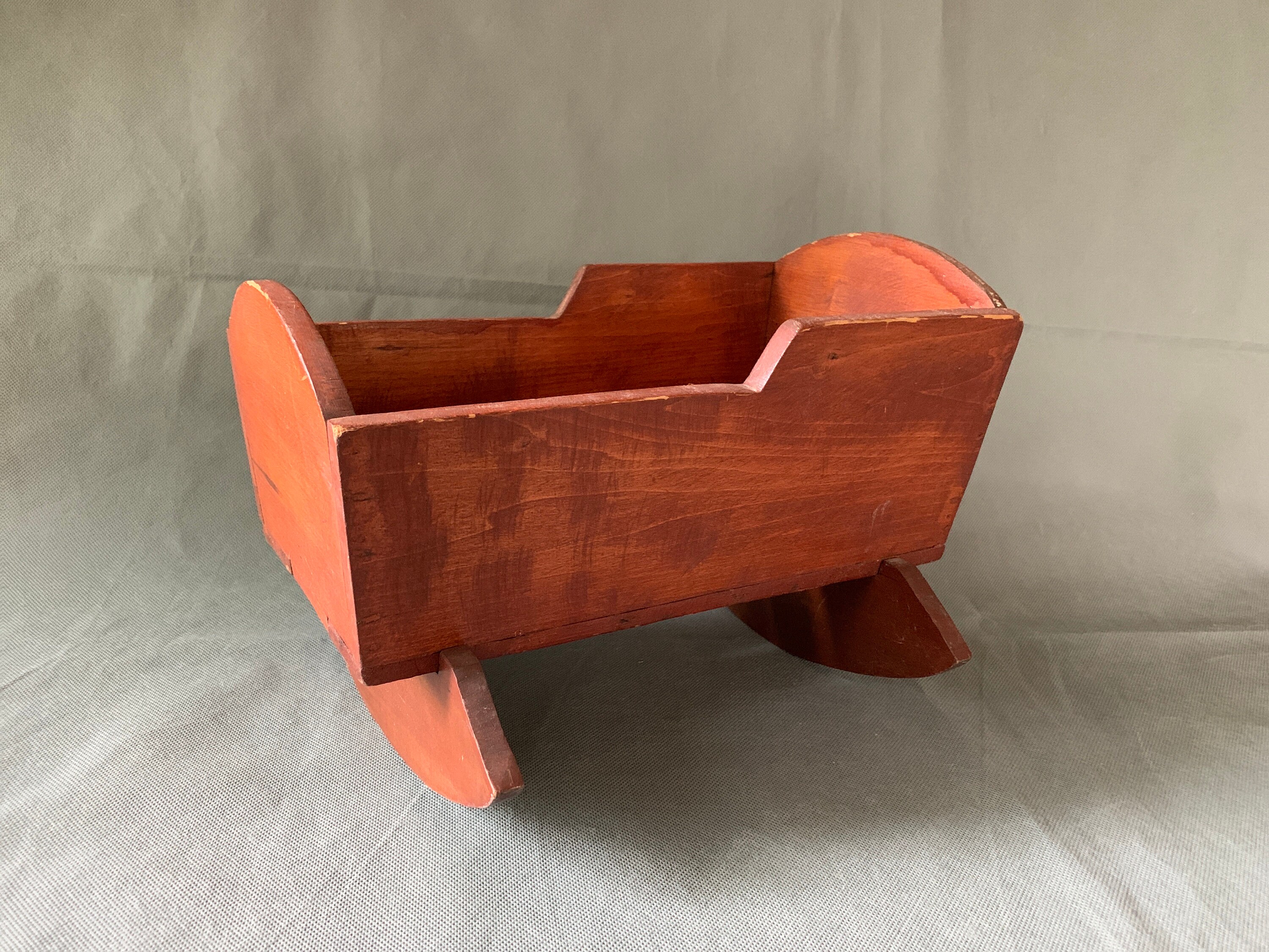 Primitive antique wooden baby cradle sale