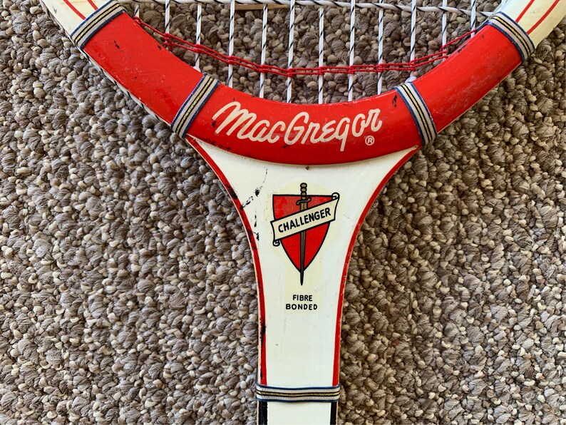 Vintage tennis racket set 3 rackets 1 cover and press MacGregror Challenger, Dunlop Junior Pro, Spalding Doris Hart Signature image 3