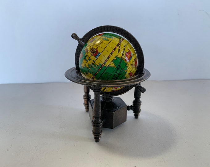Vintage Die Cast Globe Pencil Sharpener Beautiful Condition Etsy