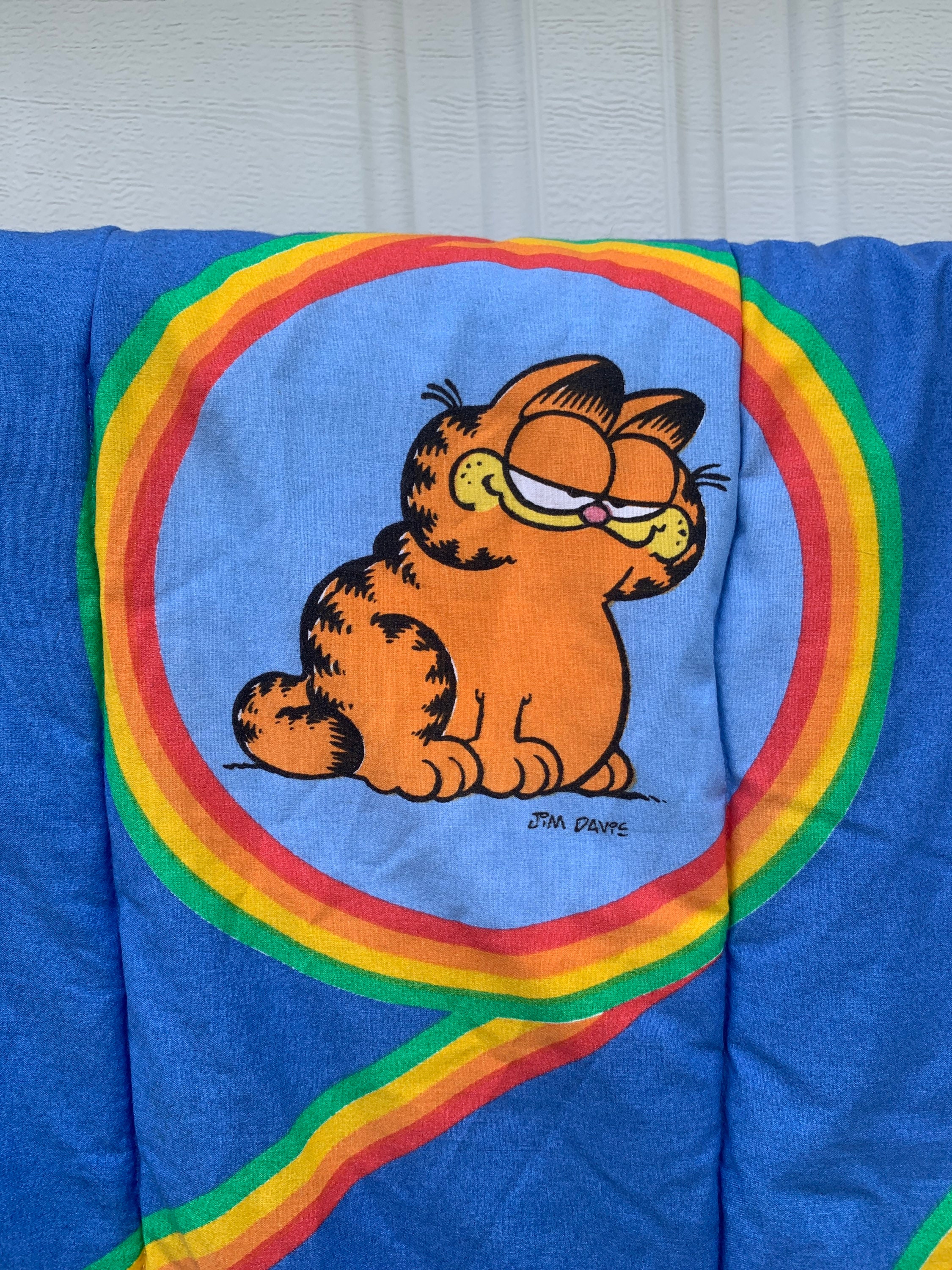 Vintage 1978年USA製 ガーフィールド ベッドカバー Vintage Garfield The Cat 1978 Twin Bed Sheet Set Jim Davis