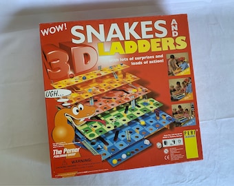 Snakes and Ladders - 1998 game - 3D with movement and excitement