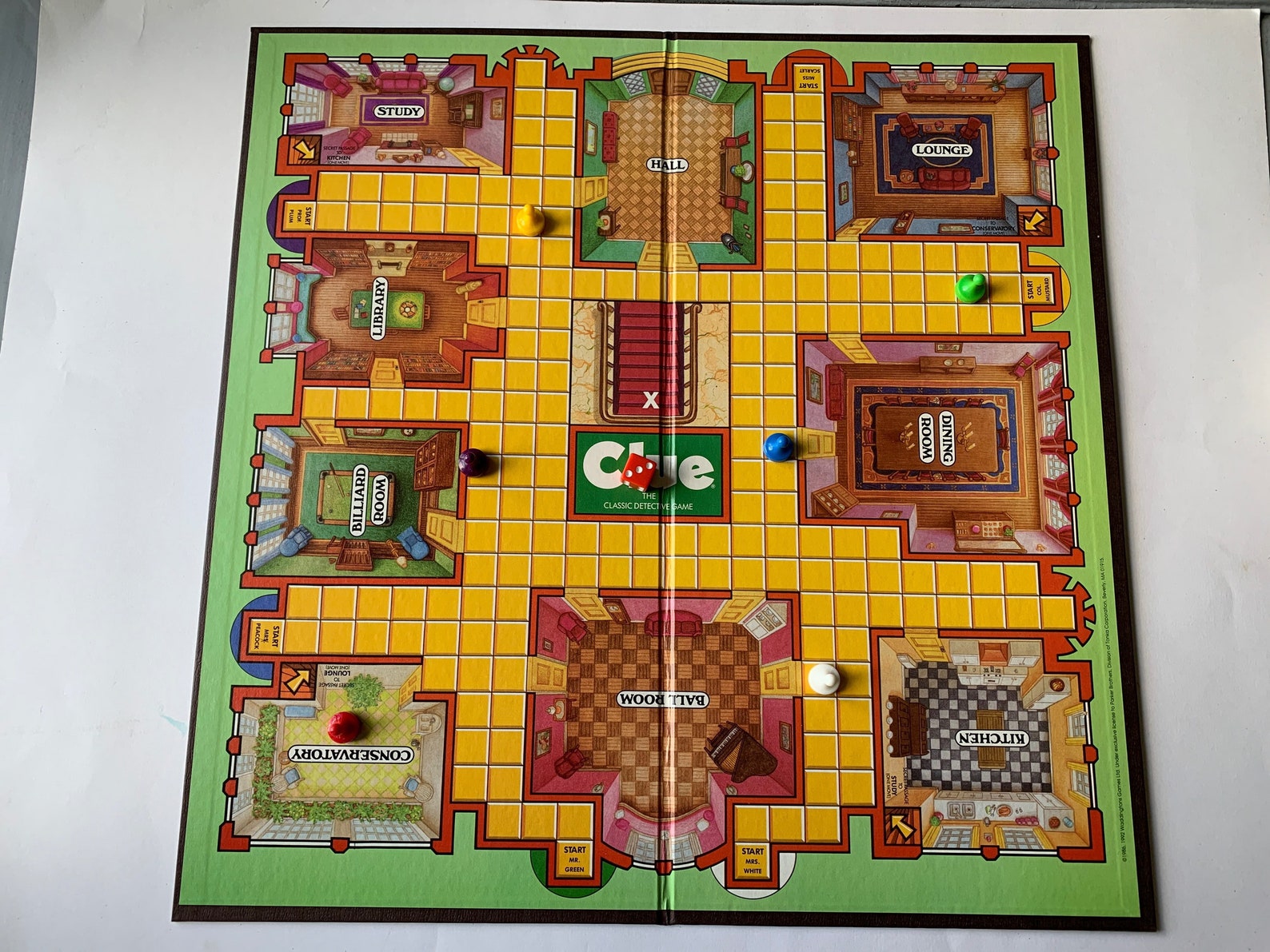 2002 Classic Clue Board Game Spreadsheets Printable