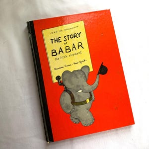 La historia de Babar, el pequeño elefante - Jean De Brunhoff - 1960 - Edición de tapa dura