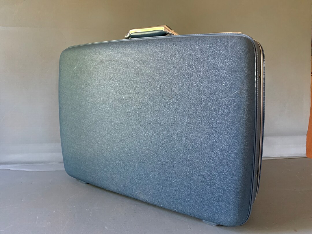 American Tourister Tiara Suitcase Medium Size Medium Blue Etsy