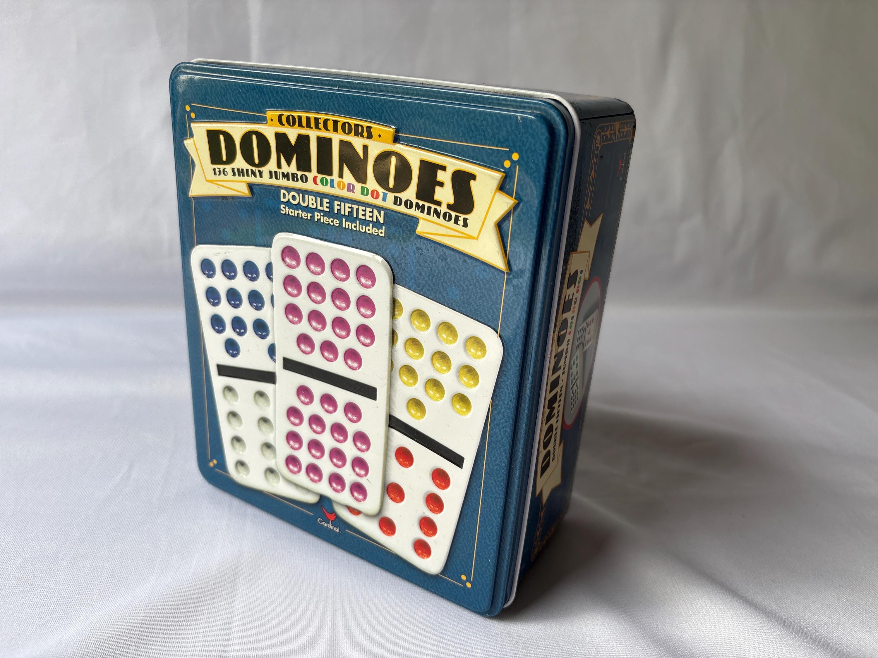 Jeu De Domino Classique – Double 15 – 28 Pièces – Boîte Métal – Philos 3629