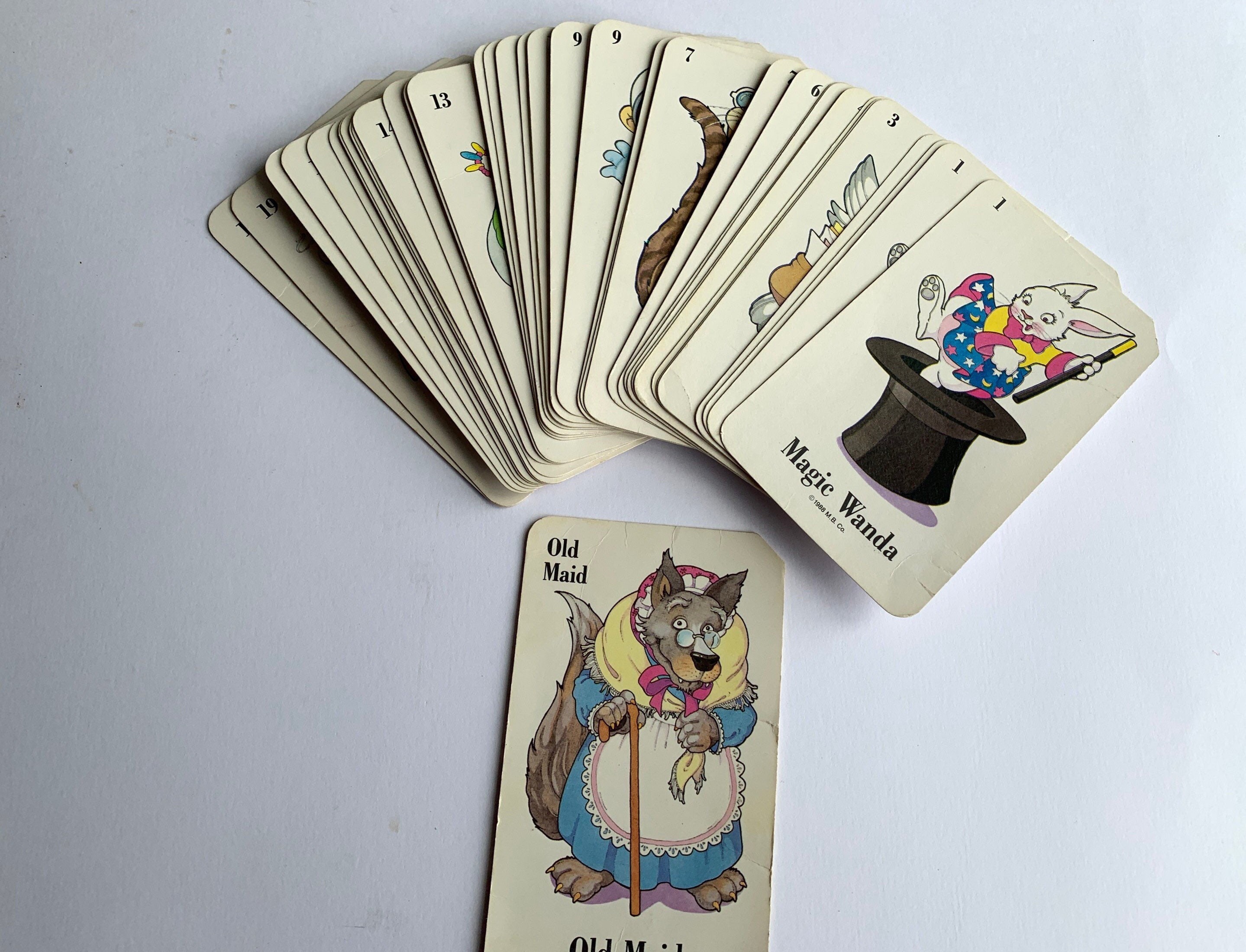 Old Maid - Dated 1988 - Milton Bradley - Jumbo Cards - Etsy