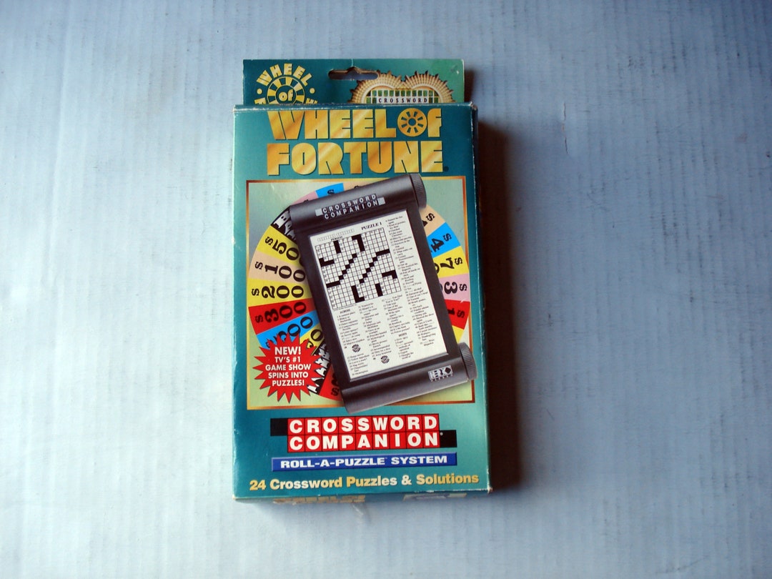 Wheel of Fortune Crossword Companion Game 1996 Etsy