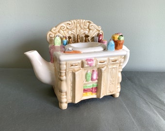 The most adorable collectible teapot - vanity sink design - lots of detail