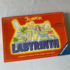 Juego Vintage Junior Labyrinth: una versión para principiantes del juego clásico - 1995 Ravensburger