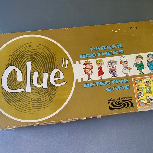 Clue - Classic board game - 1963 - retro gaming - complete