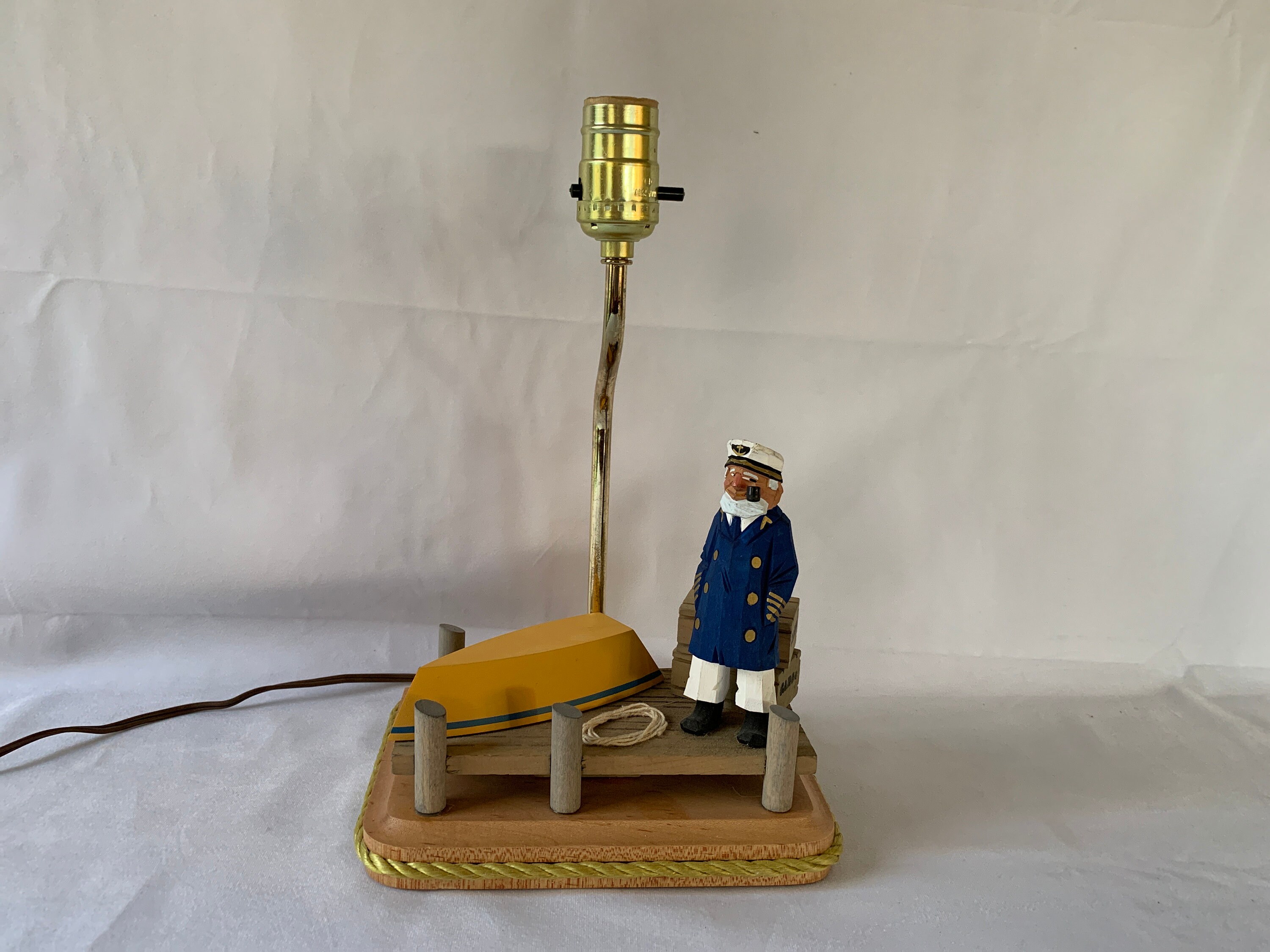 Vintage sea captain lamp deals