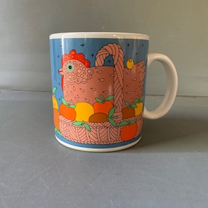 Taylor and Ng Mug - cheerful chicken design