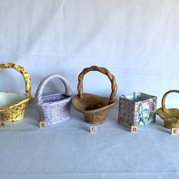 Choose your vintage ceramic basket