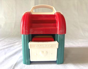 Fisher-Price Shape Surprise toy - complete with 5 shape blocks - vintage preschool sorting toy