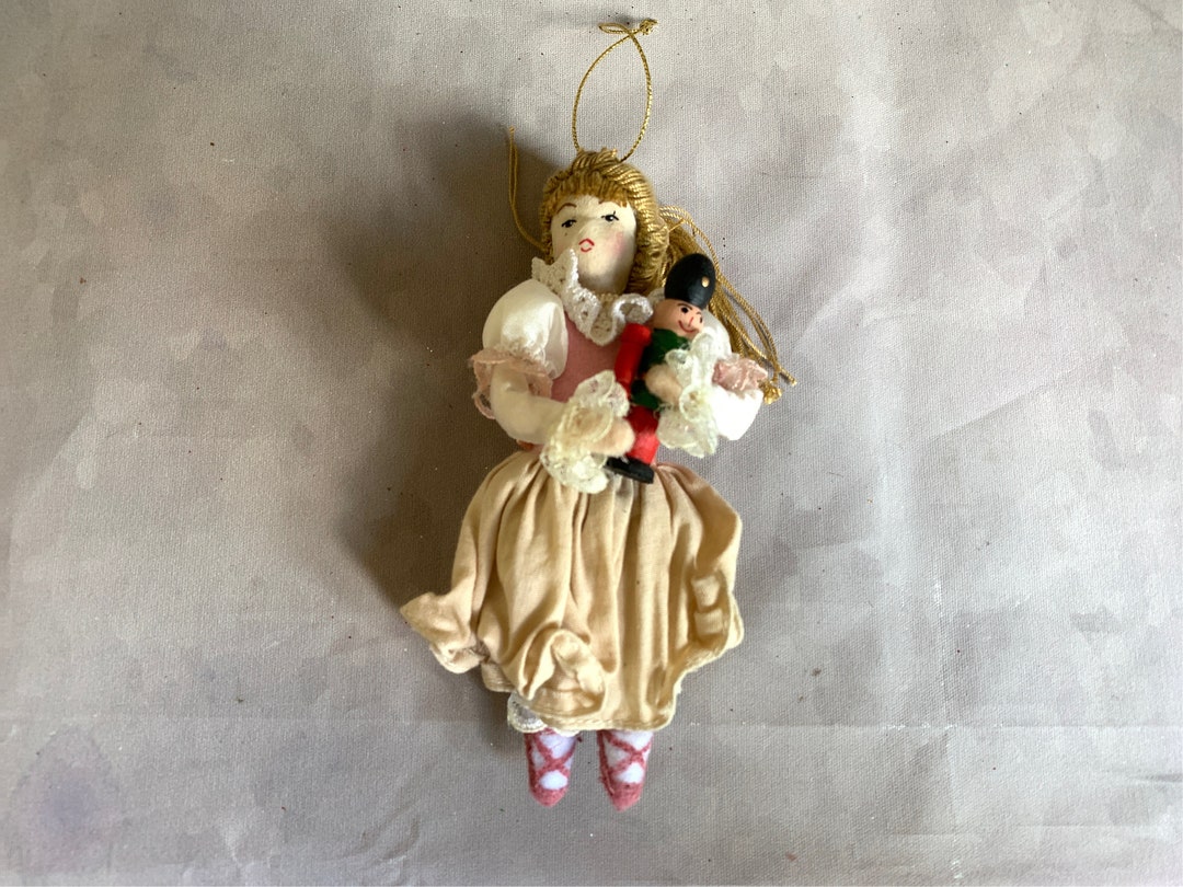 Clara Holding a Nutcracker Vintage Christmas Tree Ornament Etsy