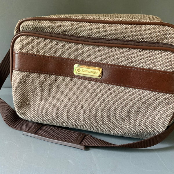 Samsonite Tweed - Vintage Weekender Umhängetasche - Vintage Gepäck - sehr wenig Gebrauch