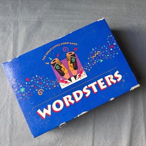 Wordsters word game – 1991 Milton Bradley complete word-building game