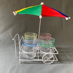 Wózek na napoje Summertime w oryginalnym pudełku - design z lat 80. - nigdy nieużywany