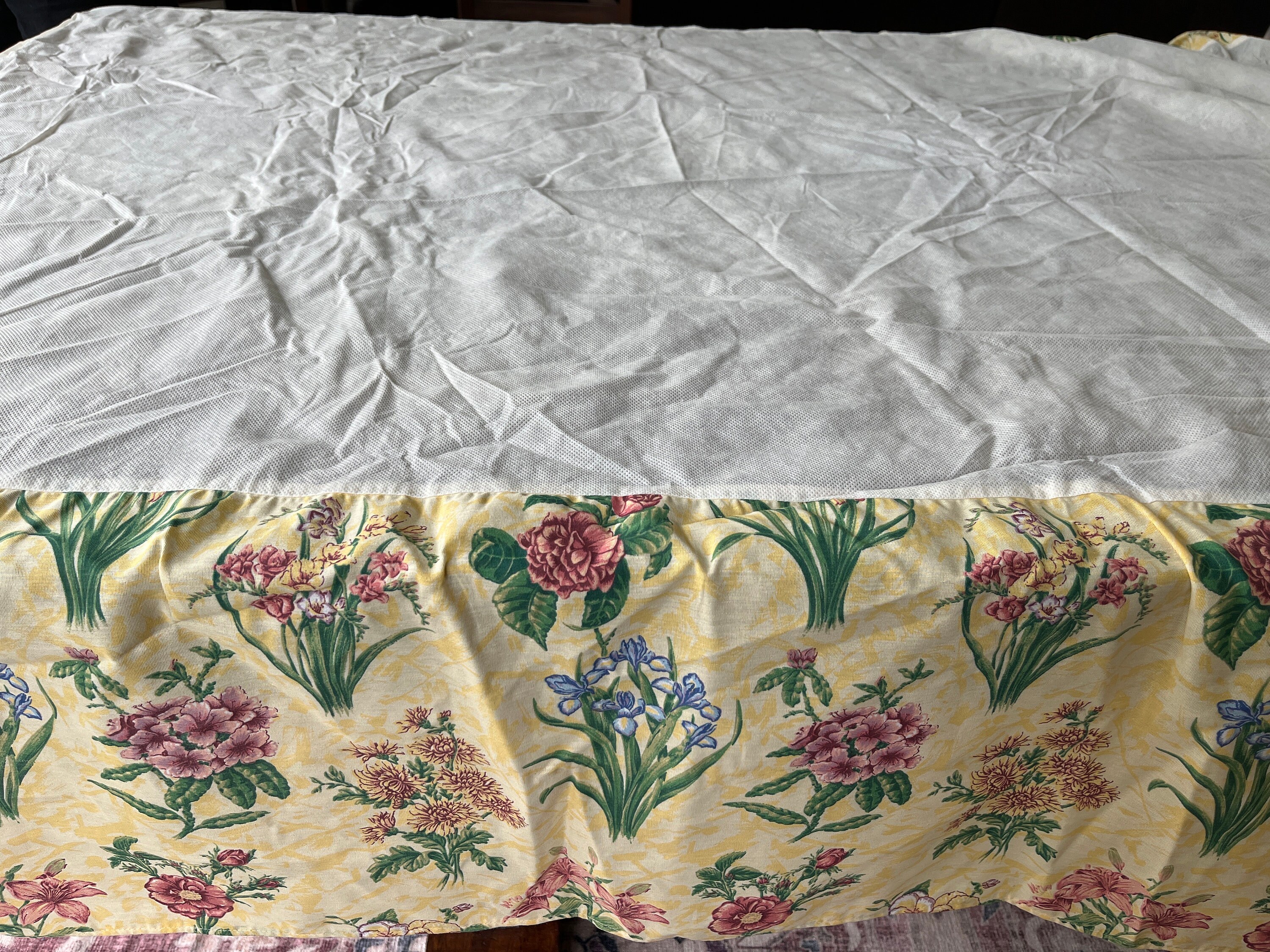1990s Sheets 5 Piece 1990s Floral Bedding Set - Bed Skirt, Flat Sheet, Fitted Sheet ...