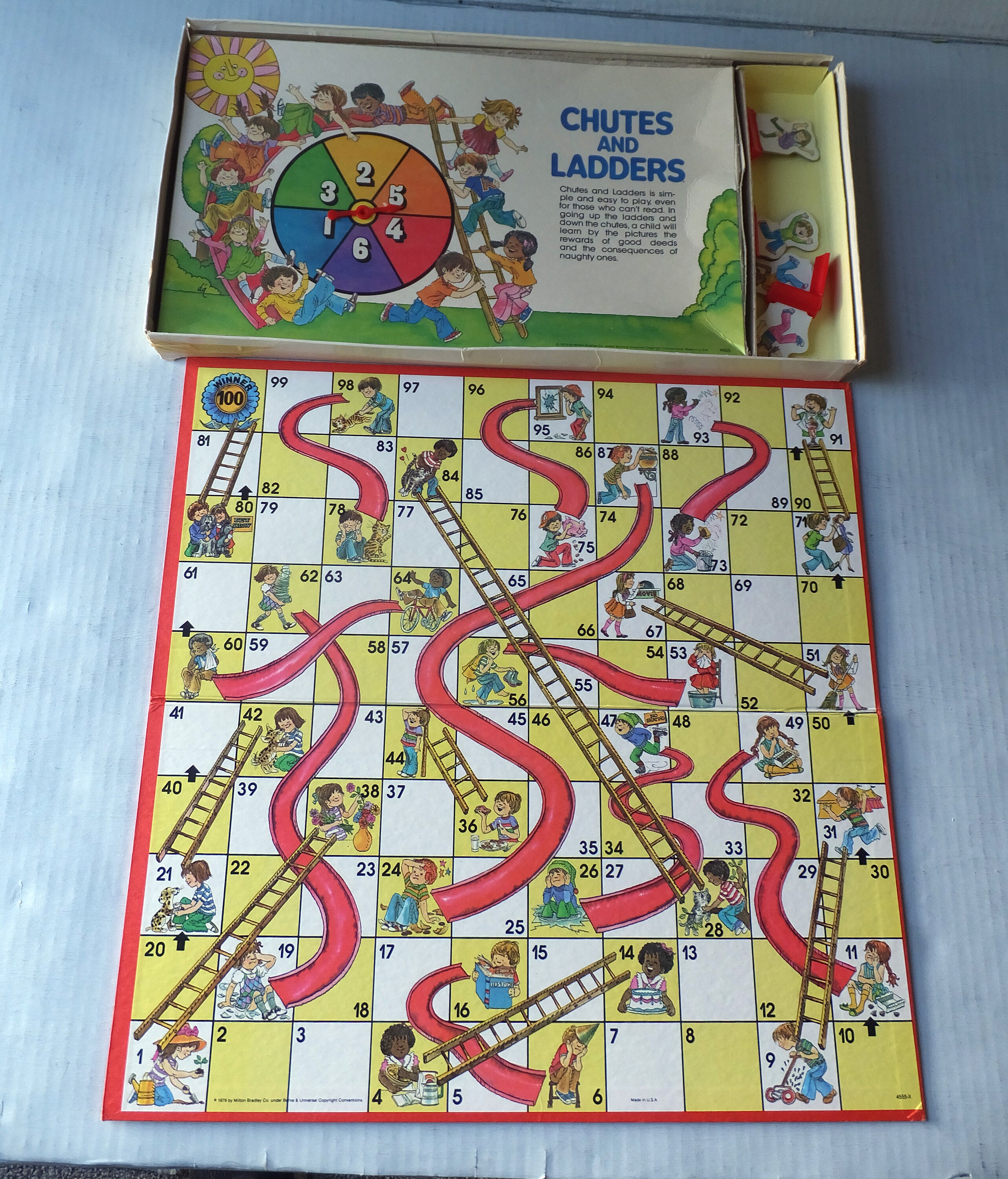 Chutes and Ladders Classic Board Game 1979 Complete Etsy Canada