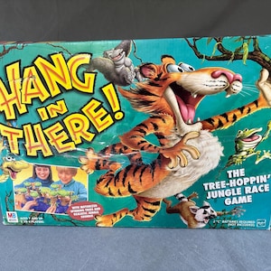 Houd vol! jungleracegame – gemotoriseerd Hasbro-bordspel 2000 met dierenclips – werkt