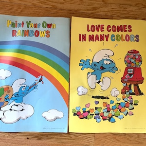 Pair of Smurf posters - 1982 Peyo