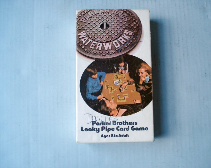 Water Works Card Waterworks Card Game - 1972 - Complete - Etsy