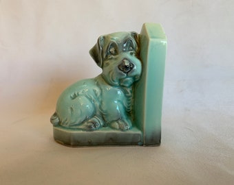 Antique SylvaC dog bookend - terrier - ceramic