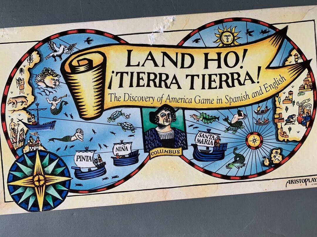 Vintage Game Land Ho / Tierra Tierra Education Game in English and