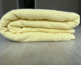 Butter yellow summer weight blanket - Beautifully woven - 70 x 80 inches - twin bed or oversized throw