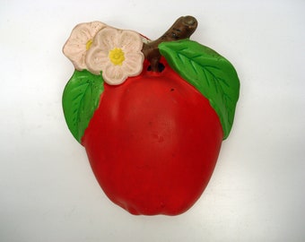 Apple wall pocket - with blossoms