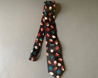 Seashell necktie - 100% silk