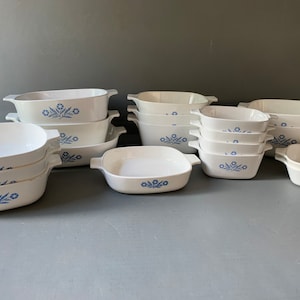 Wählen Sie Ihre Vintage Corning Ware Auflaufform und Pfannen