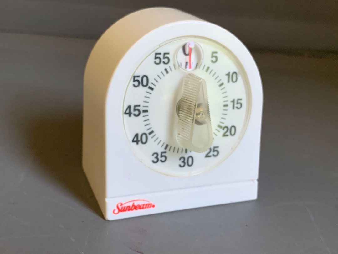 Sunbeam Kitchen Timer Almond White Color 1980s or 1990s Etsy