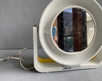 Light up Make up Mirror by Clairol 1960s Great Space Age Look