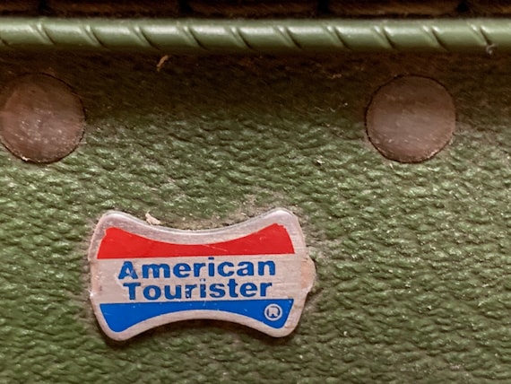 Square American Tourister suitcase - with fabulou… - image 6