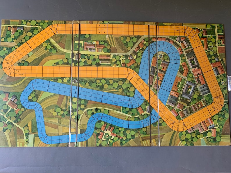Vintage Racing Maps Speed Circuit - Vintage Car Racing Game - 1971 - Etsy
