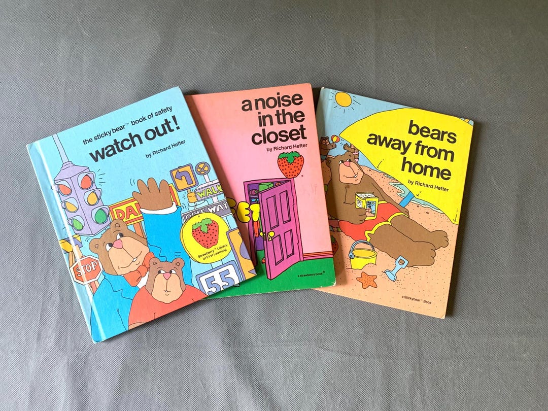 Stickybear Software Set Kit Vintage Stickybear Book Set - 3 Children’s Educational Books by Richard ...