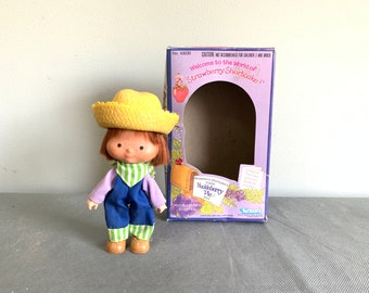 1980 Huckleberry Pie doll with original box - 1980s Strawberry Shortcake